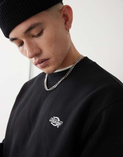 Dickies Summerdale premium oversized sweatshirt in black, 4 of 4