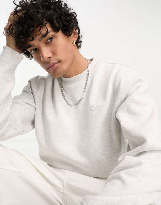 Light grey oversized online sweatshirt