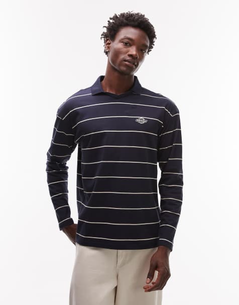 Dickies – Summerdale – Rugby-Hemd aus schwerem Stoff in dunklem Marineblau - view 1