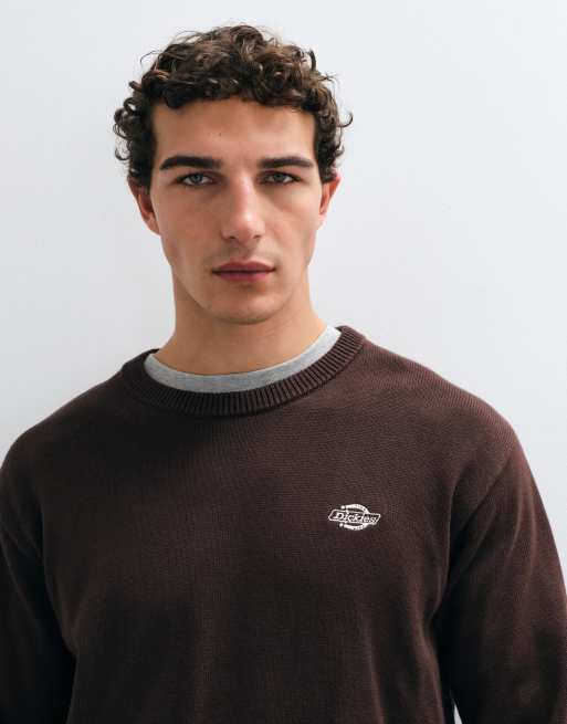 Dickies Summerdale stickad sweatshirt i chokladbrun, 2 av 5