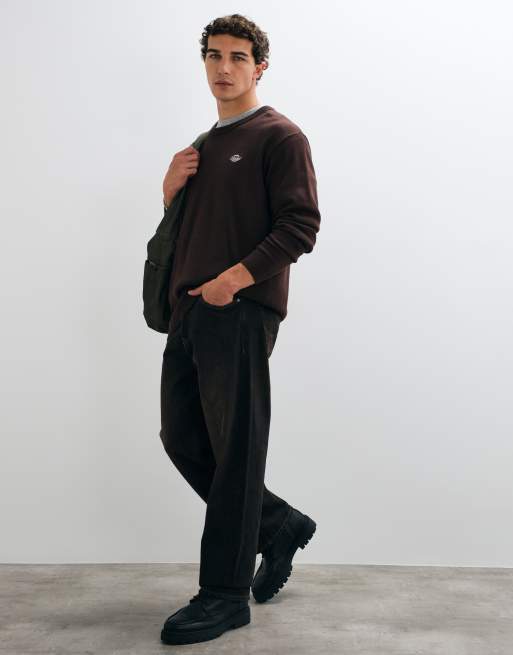 Dickies Summerdale Strick-Sweatshirt in Schokobraun, 3 von 5