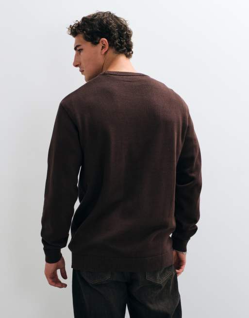 Dickies Summerdale Strick-Sweatshirt in Schokobraun, 5 von 5