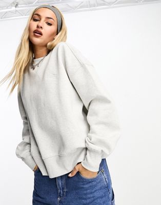 Dickies summerdale premium oversized sweatshirt in grey - ASOS Price Checker