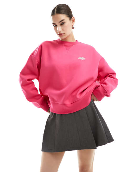 Dickies - Summerdale - Sweatshirt i mørk pink