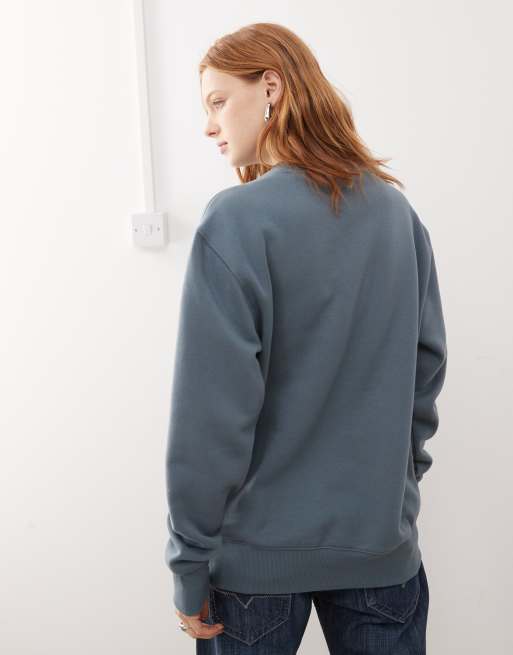 Dickies - Summerdale - Sweatshirt van zware stof met klein logo in middenblauw, 3 van 4