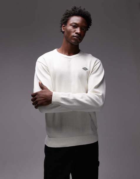Dickies summerdale knitted jumper in off white