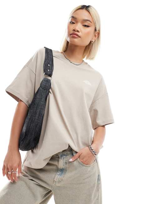 Dickies - Summerdale - T-shirt oversize color sabbia - In esclusiva per ASOS