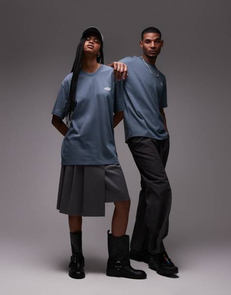 Dickies - Summerdale - T-shirt pesante blu medio con logo piccolo - view 1