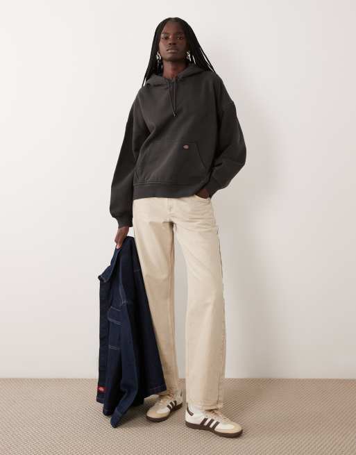 Dickies Sutcliffe cropped hoodie in black, 4 of 4