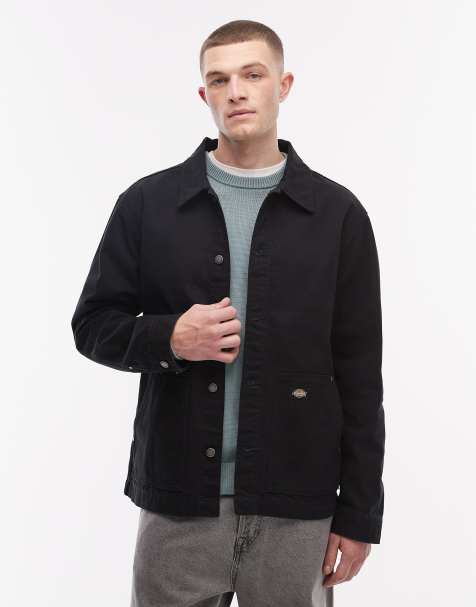 Dickies – Svart, ofodrad arbetsjacka i canvas - view 1