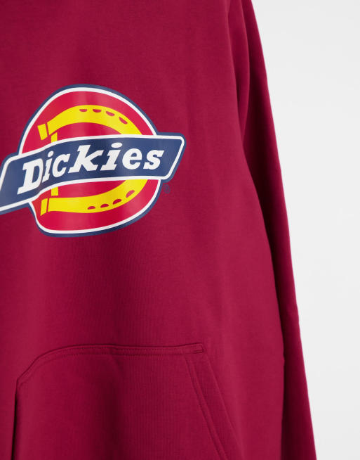 Dickies Sweat a capuche avec logo emblematique Rouge