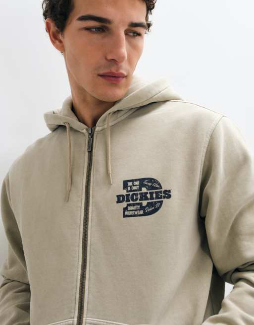 Dickies sweat à capuche zippé intégral couleur sable du désert, 5 de 5