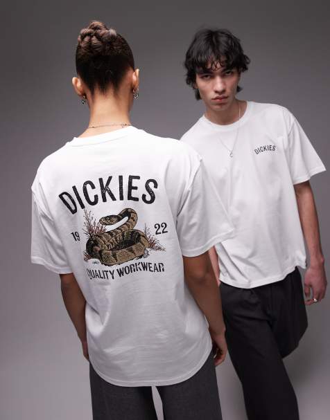 Dickies - T-shirt avec motif serpent imprimé au dos - Blanc - view 1