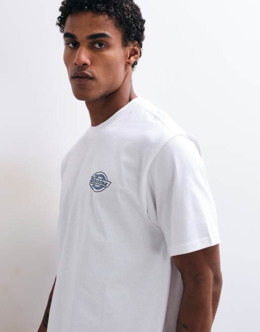 Dickies t-shirt bianca e blu con stampa astratta sul retro, 5 di 5