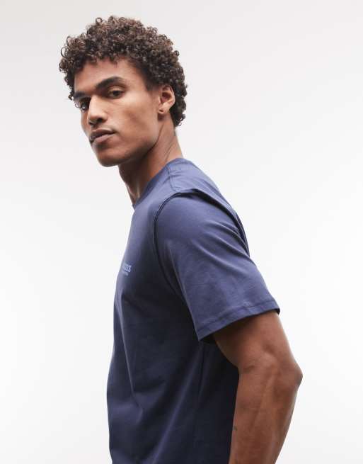Dickies - T-shirt blu con stampa di girasole sul retro - In esclusiva per ASOS, 4 di 5
