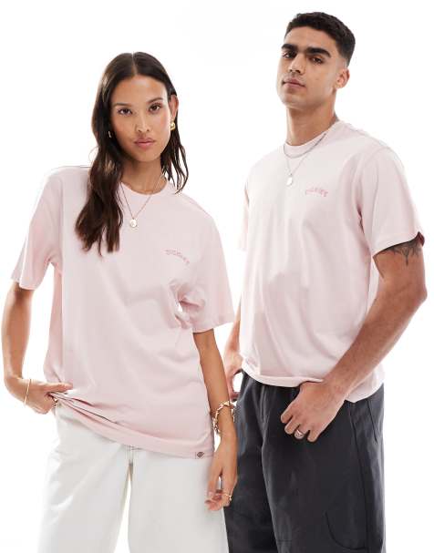 Dickies – T-Shirt in Hellrosa mit Wachsamer-Kojote-Print auf dem Rücken, exklusiv bei ASOS - view 1