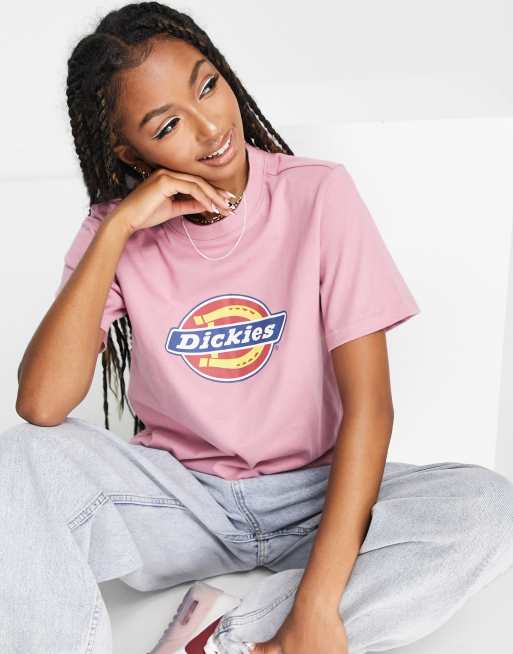 Dickies T Shirt In Rosa Mit Markenlogo Asos