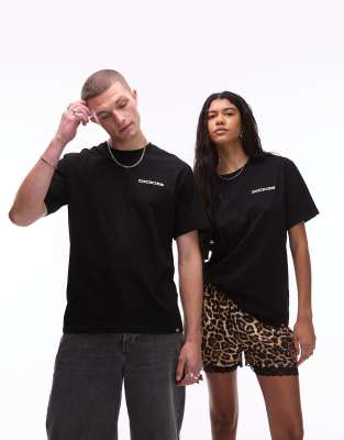 Dickies - T-Shirt in Schwarz mit Landschafts-Rückenprint