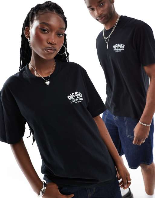 Dickies - T-shirt met grafische print met vogels in zwart, 2 van 4
