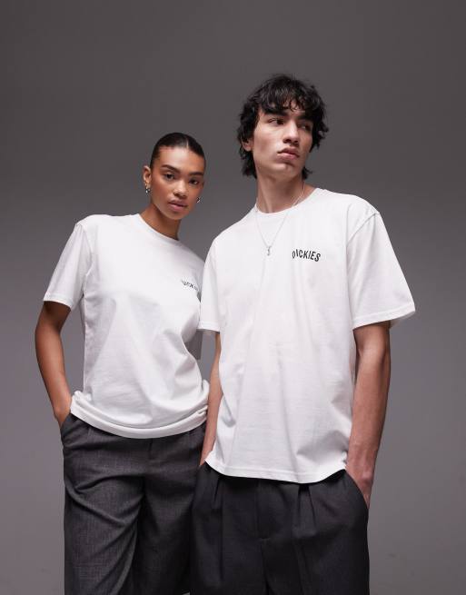 Dickies - T-shirt met grafische slangenprint op de achterkant in wit, 4 van 4