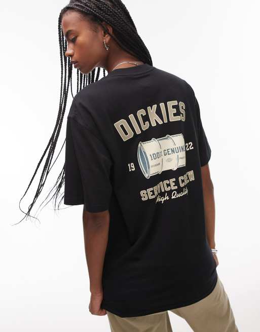 Dickies - T-shirt met 'Service Crew'-print op de achterkant in zwart, 3 van 4