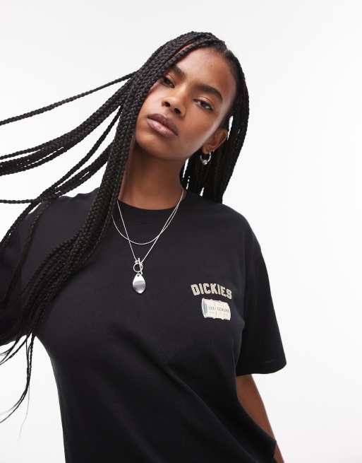 Dickies - T-shirt met 'Service Crew'-print op de achterkant in zwart, 4 van 4