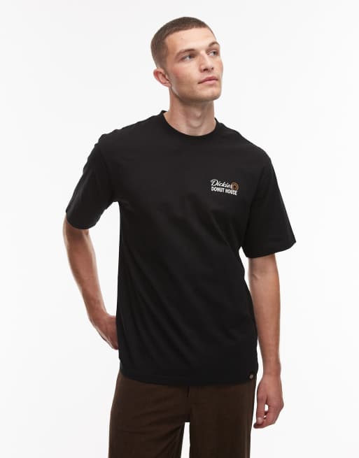 Dickies - T-shirt nera con stampa grafica “Donut House” sul retro, 3 di 5