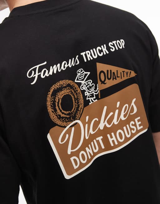 Dickies - T-shirt nera con stampa grafica “Donut House” sul retro, 5 di 5