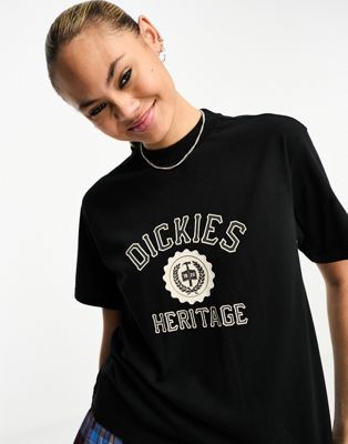 Dickies oxford varsity t-shirt in black - ASOS Price Checker