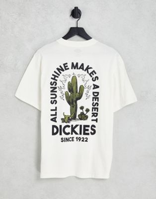 Dickies t-shirt with mountain back print in off white Exclusive to ASOS | ASOS