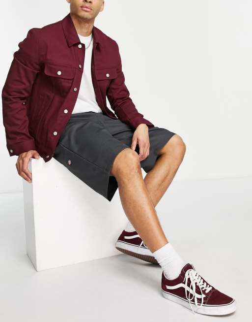 Maroon best sale dickies shorts