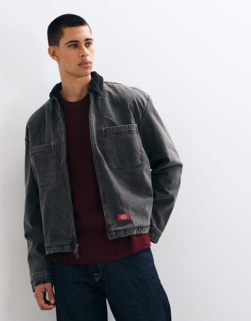 Dickies Taylor Jeansjacke in grauem Denim, 4 von 5