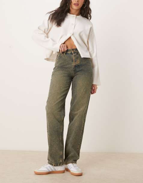 Dickies – Thomasville – Indigoblå, gultonade jeans i regular fit - view 1