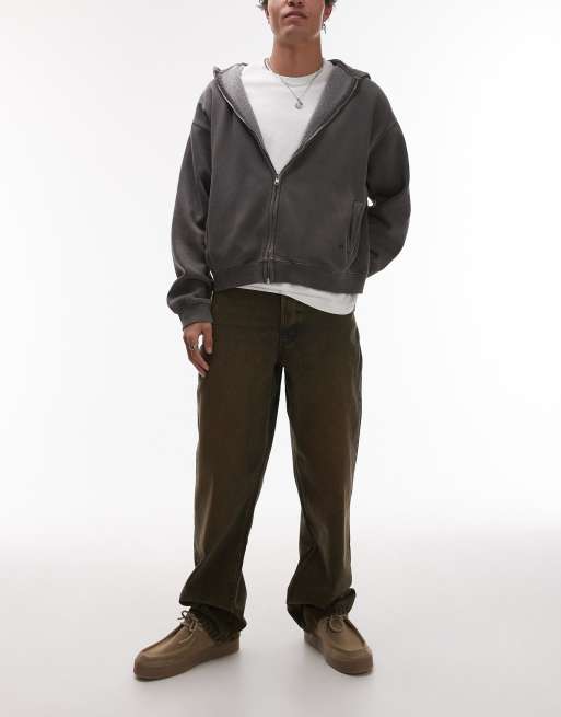 Dickies – Thomasville – Jeansy o luźnym kroju w kolorze indygo z brązowym cieniowaniem