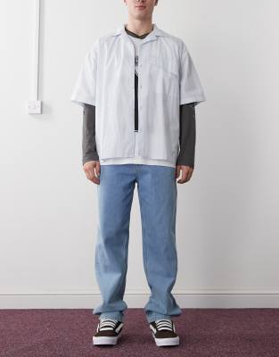 Dickies thomasville relaxed fit denim jeans in light blue