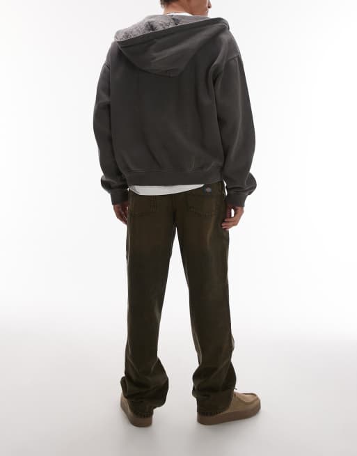 Dickies - Thomasville - Ruimvallende denim jeans in indigo met bruine tint, 3 van 5