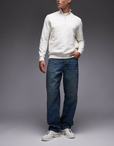 Dickies - Thomasville - Ruimvallende denim jeans in kaki blauw - view 1