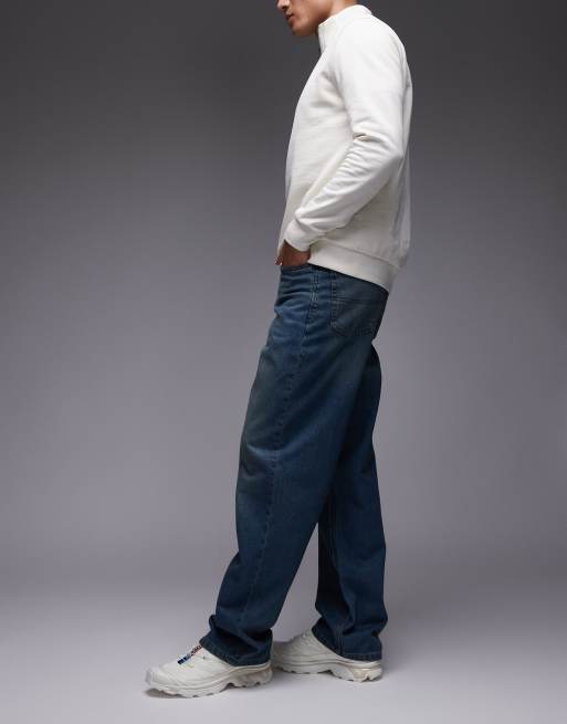 Dickies - Thomasville - Ruimvallende denim jeans in kaki blauw, 3 van 5