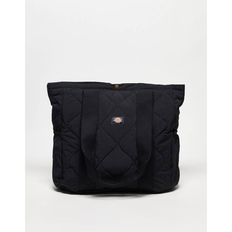 Dickies Thorsby quilted tote bag in black