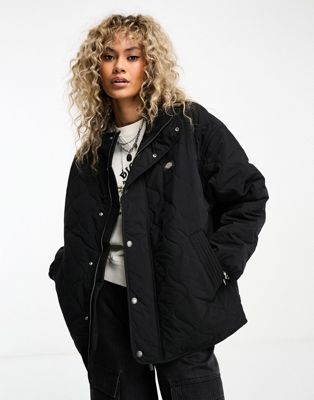 Dickies thorsby quilted liner jacket in black - ASOS Price Checker
