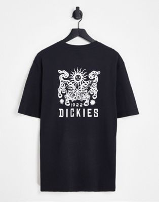 Dickies Tiger back print t-shirt in black Exclusive at ASOS