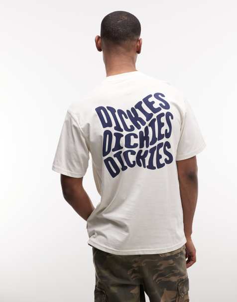Dickies – Tipp City – Naturvit t-shirt med tryck baktill, endast hos ASOS - view 1
