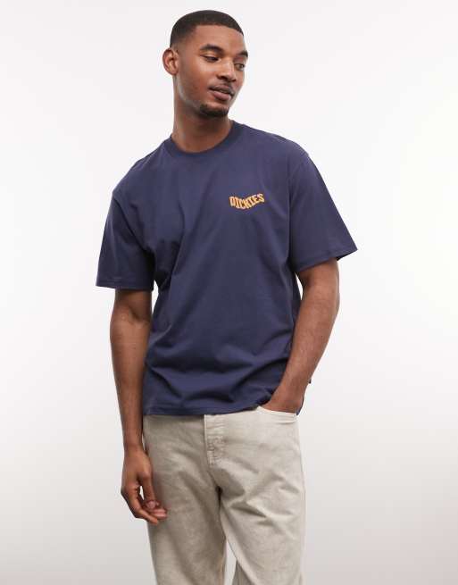 Dickies - Tipp City - T-shirt blu navy con stampa sul retro - In esclusiva per ASOS, 4 di 5