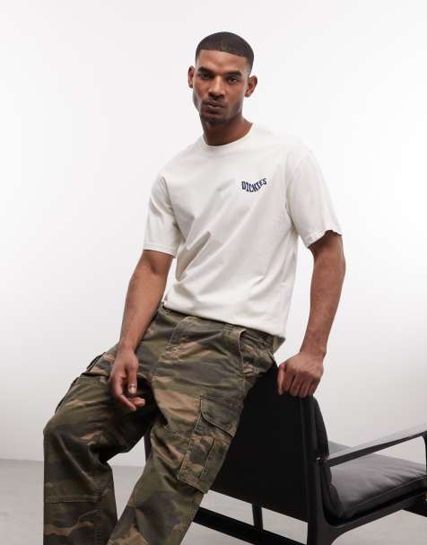 Dickies - Tipp City - T-shirt met print op de achterkant in gebroken wit, exclusief bij ASOS - view 1