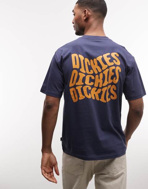 Dickies - Tipp City - T-shirt met print op de achterkant in marineblauw, exclusief bij ASOS - view 1
