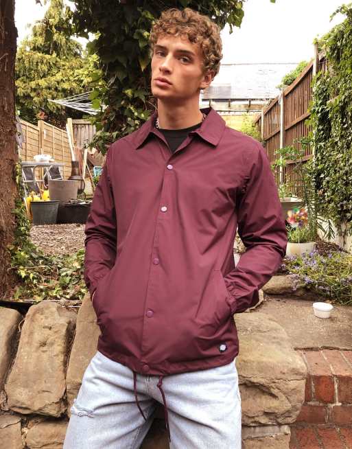 Dickies Torrance coach jacket in maroon