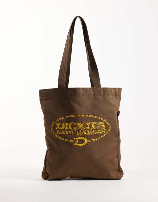 Dickies tote con grafica stagionale marrone, 1 di 4