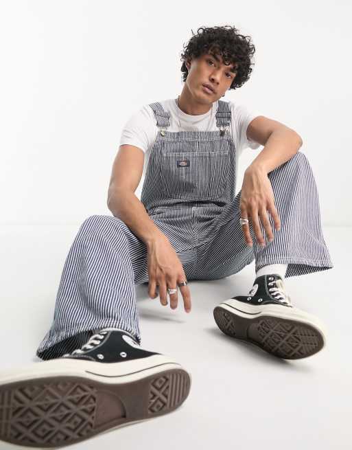 Dickies - Tuinbroek met klassieke Hickory-streep in blauw