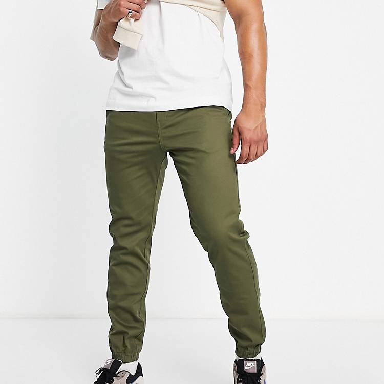 Dickies Twill joggers in military green | ASOS