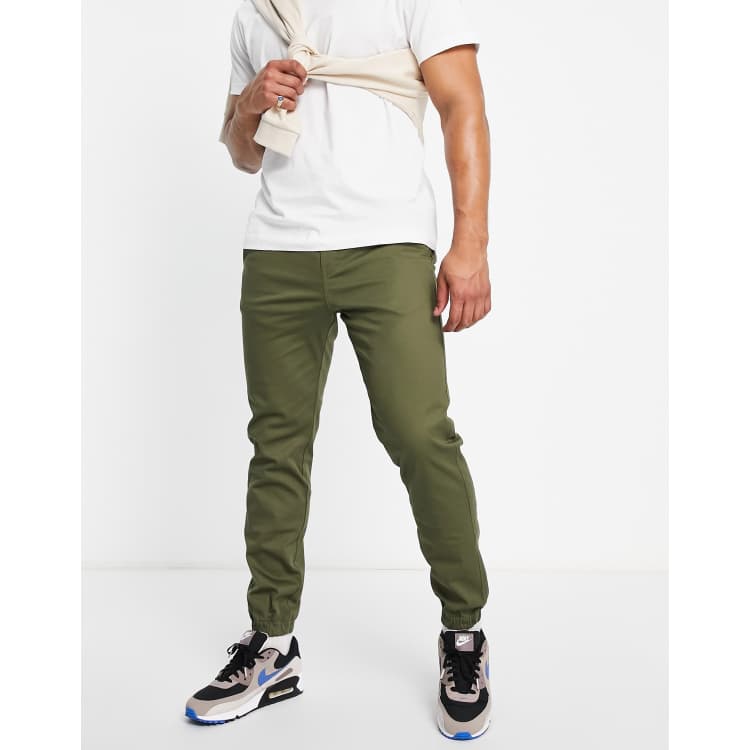 Dickies Twill joggers in military green | ASOS